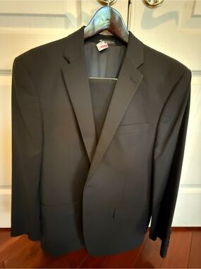 Classic Black Men's 2 piece custom tailored suit